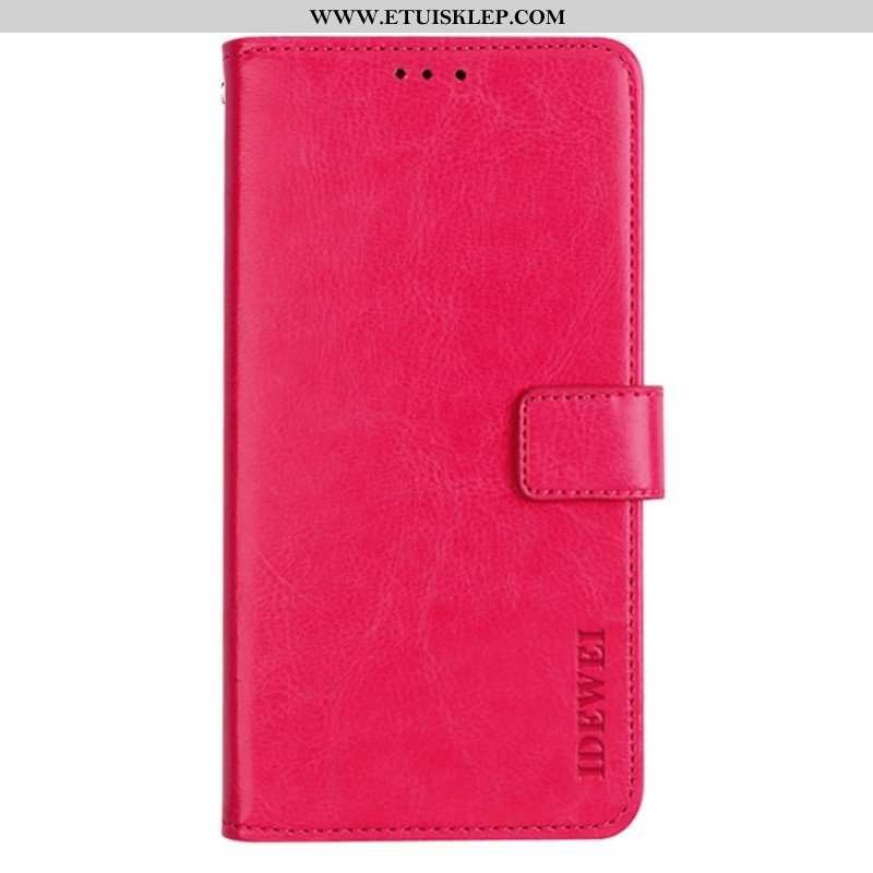 Etui Folio do Oppo Find X5 Lite Sztuczna Skóra Idewei W Stylu Vintage